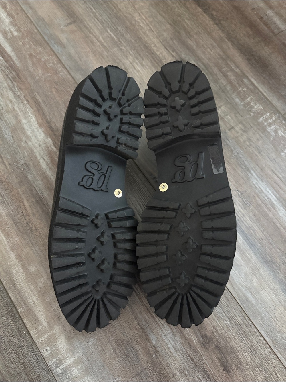 Paul Green Black Crinkle Patent Leather Wesley Loafers Women's Size UK 6 US 8.5 - Picture 8 of 9